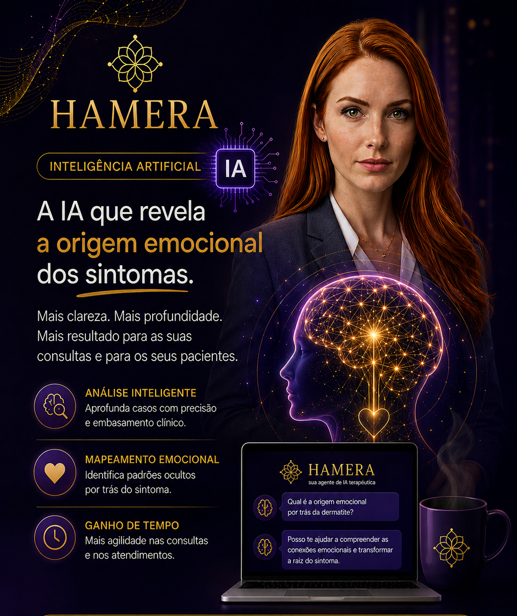 Hamera - A IA clínica e de marketing para origem emocional dos sintomas