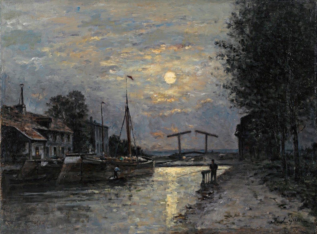 Le Canal Saint Denis Effet De Lune circa 1876 79