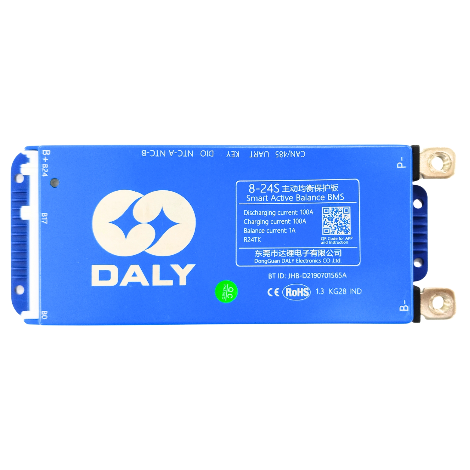 DALY(100BALANCE) SMART BMS 100A (8-24S) (11733)