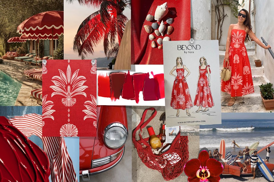 Palm Springs Rouge moodboard