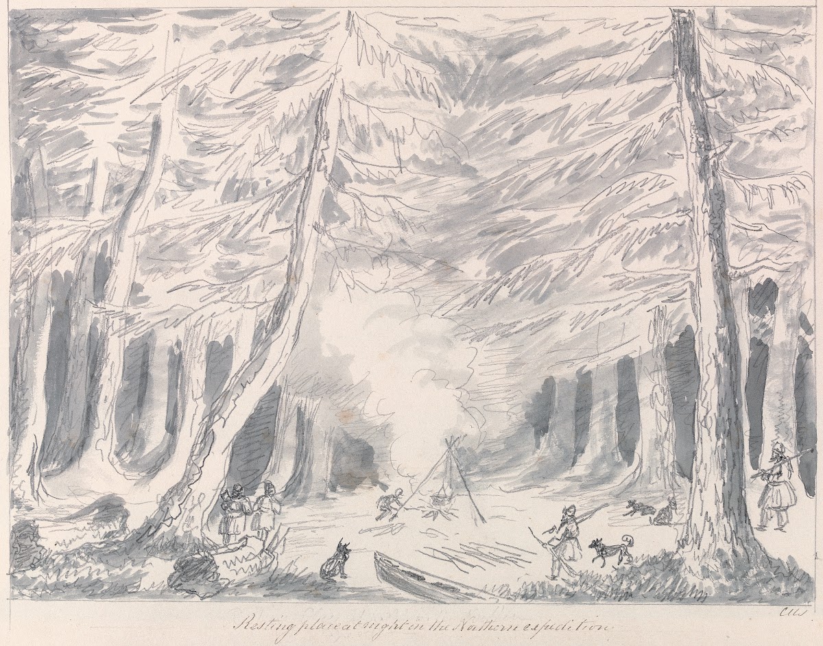 Resting Place at Night in the Northern Expedition