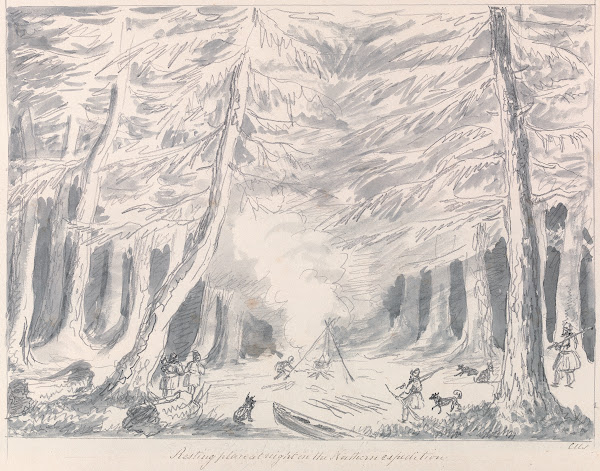 Resting Place at Night in the Northern Expedition