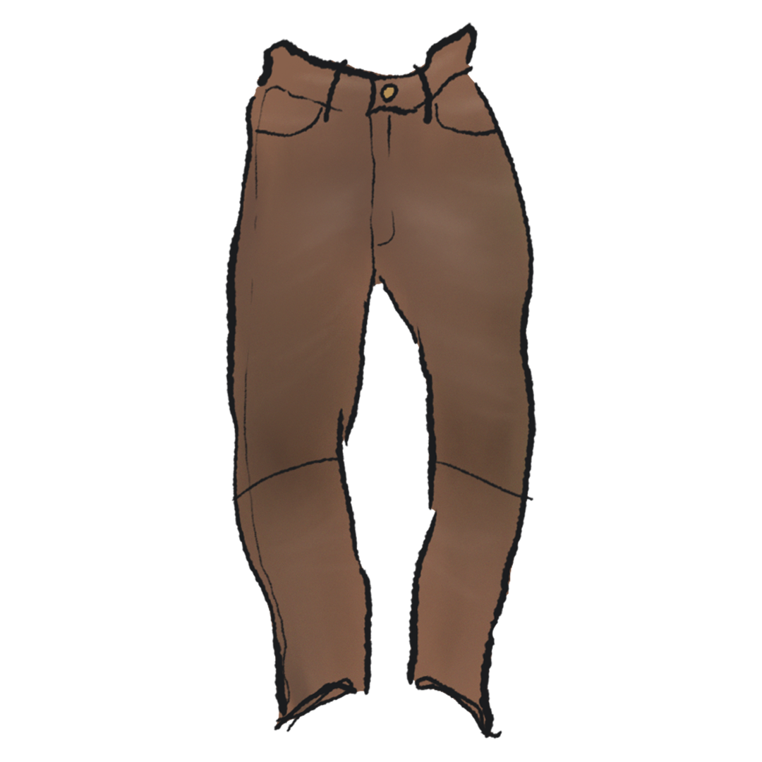 Yeezy Rob Leathercraft Handmade Men's Brown Distressed Leather Biker Pants product image