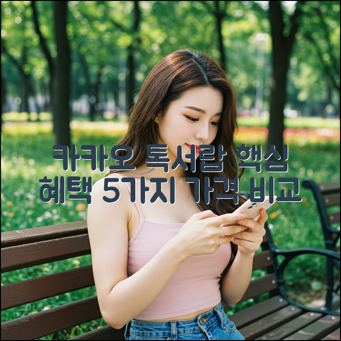 카카오톡 톡서랍 플러스: 혜택 5가지 & 가격 총정리