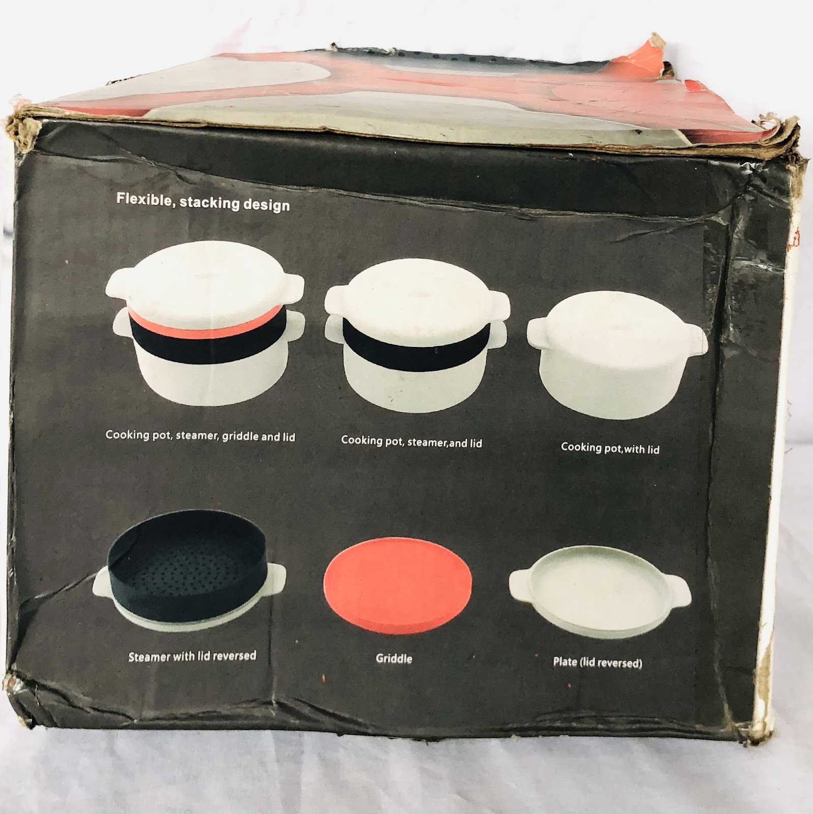 Photo 2 of 4pcs Microwave stackable cooking set