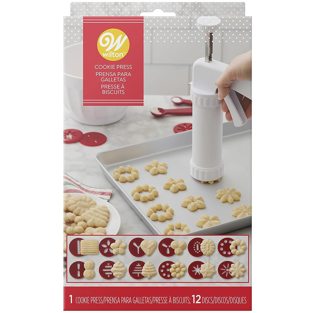 Prensa para galletas con discos navideños Wilton™
