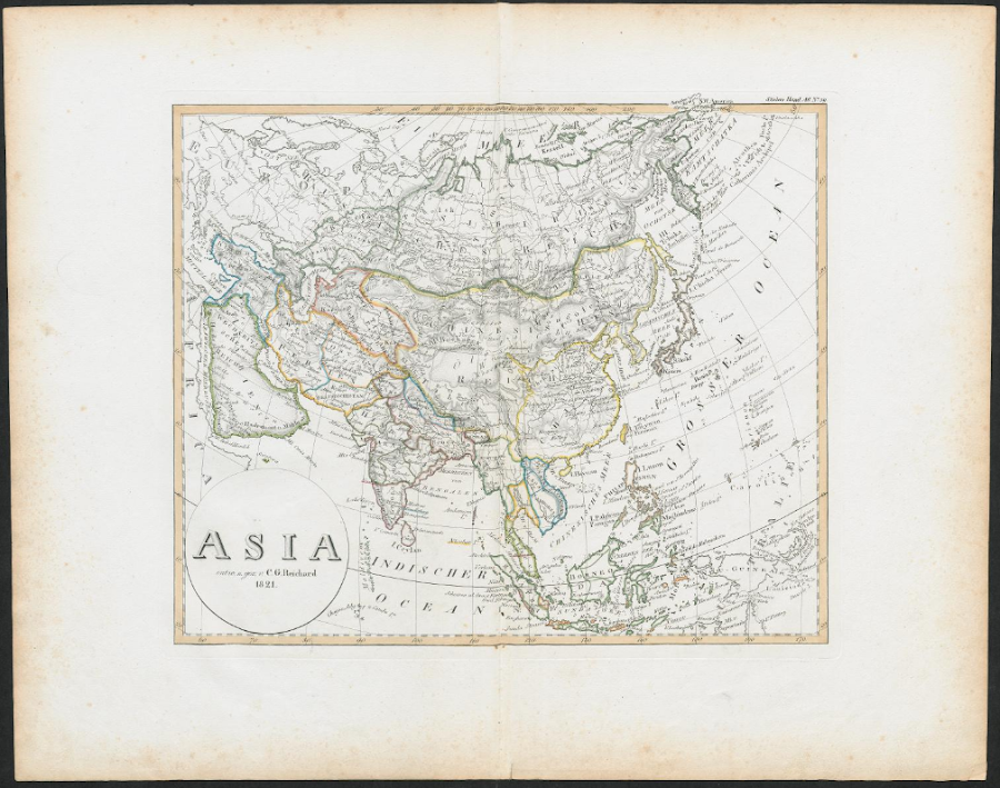 1821_Blatt 39, 1821: Asia_entw. u. gez. v. C. G. Reichard_Deutsch