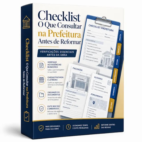 Bônus Checklist O Que Consultar na Prefeitura Antes de Reformar