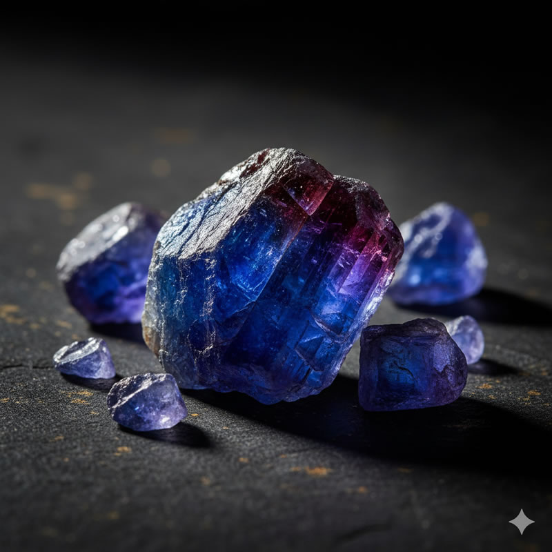 Raw Tanzanite Crystal
