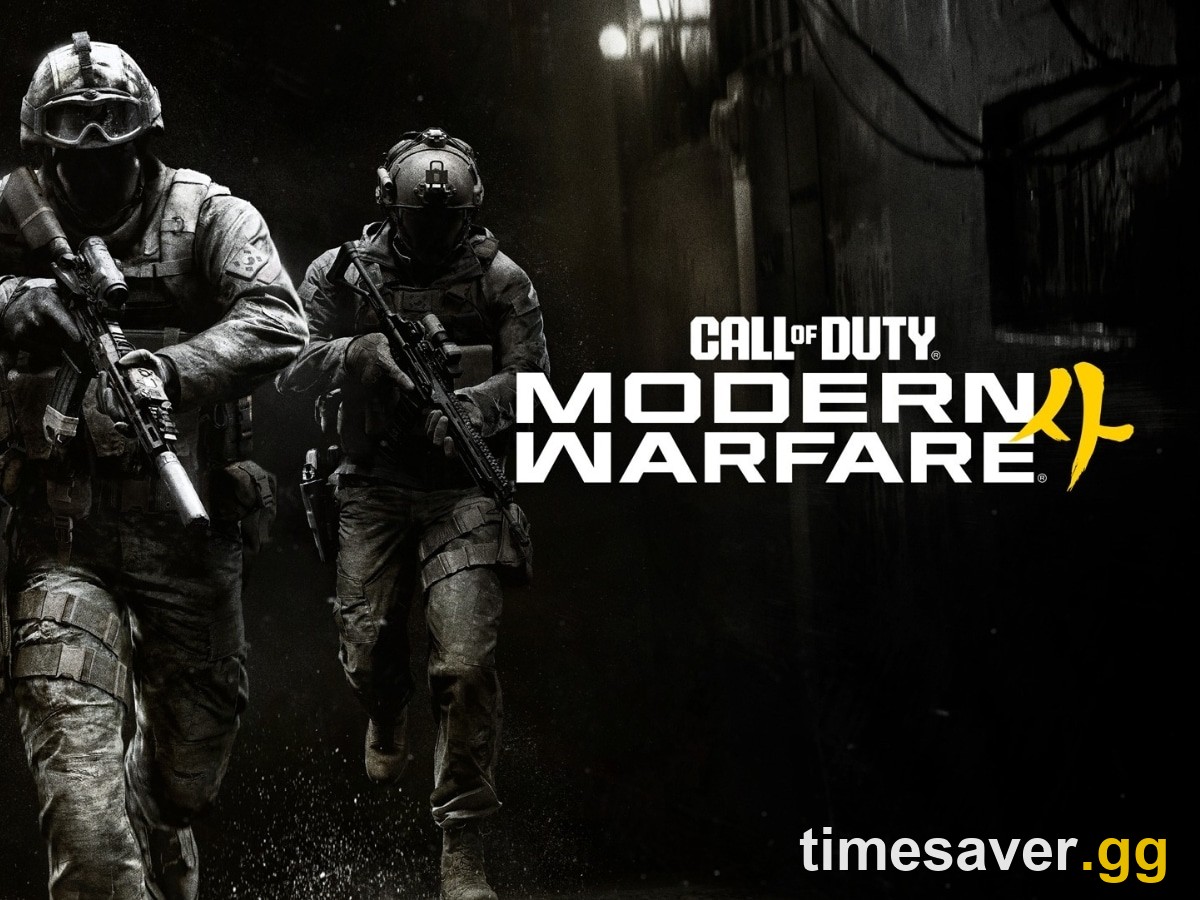 Modern Warfare 4 key art of two Operators pushing through an alley — the MW4 camo track is shared across Multiplayer, Warzone and DMZ
