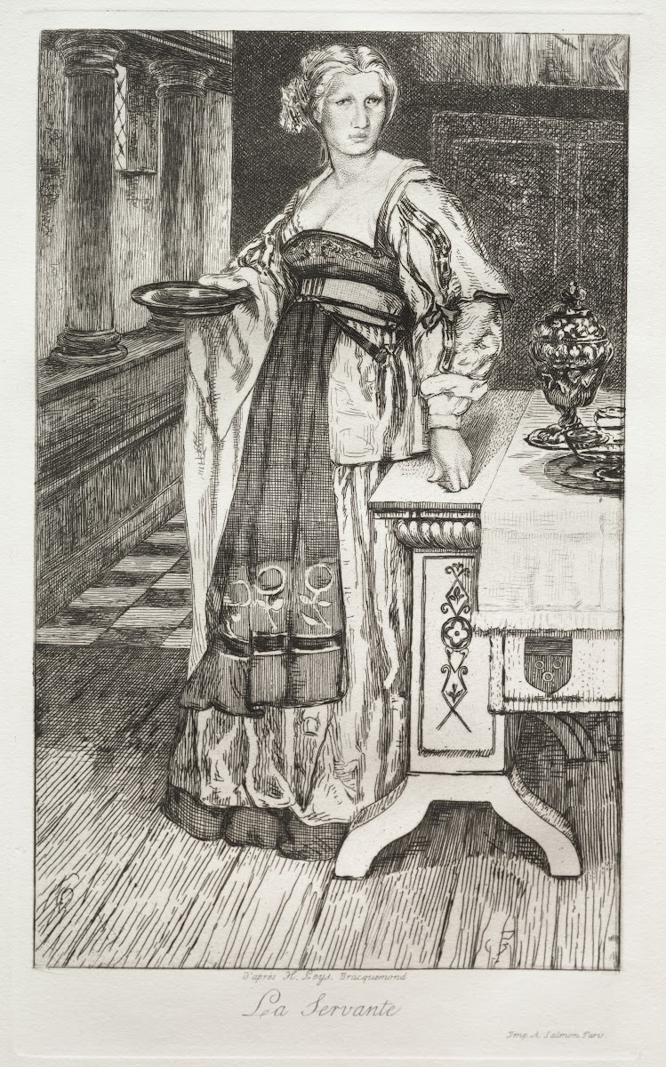 The Maidservant after H Leys 1868