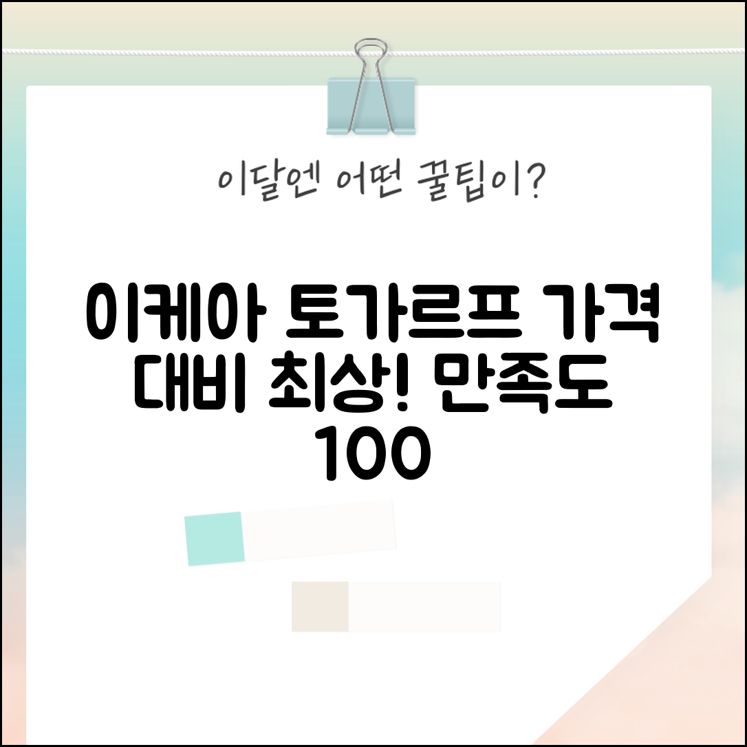 “이케아토가르프, 가격 대비 만족도가 최고에요!”