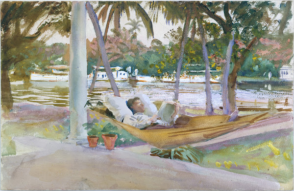 Figure in Hammock Florida 1917