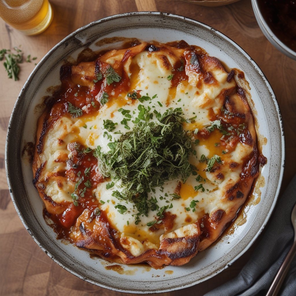This dish is my partner's weakness; he keeps going back for more - Easy Homemade Cheesy Chicken Skillet