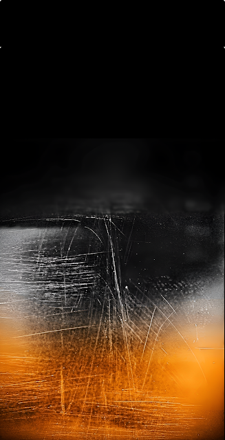 Scratched Metal Grunge Texture Dark Abstract Orange Glow - Free mobile Wallpaper