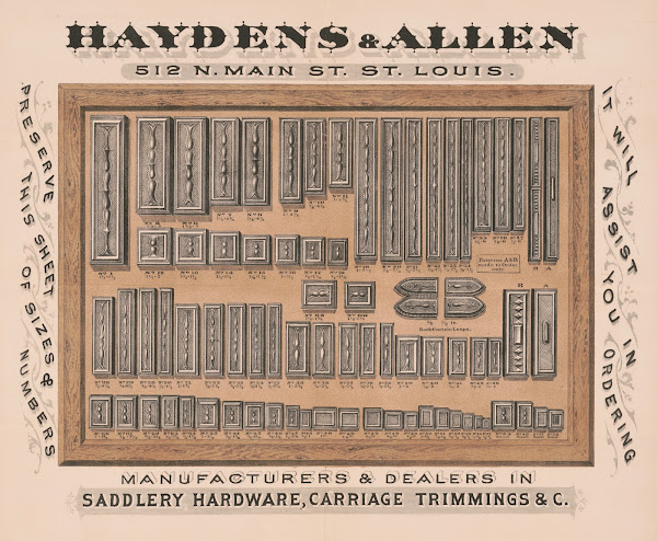 Haydens  Allensaddlery hardward carriage trimmings  C