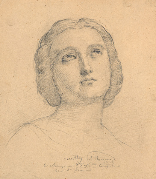 Study of the Archangel Gabriel 1858
