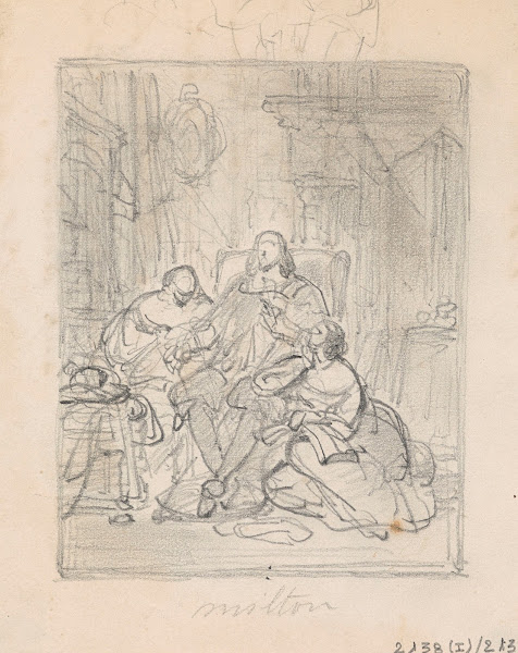 The Poet John Milton Dictates Paradise Lost to his Daughters