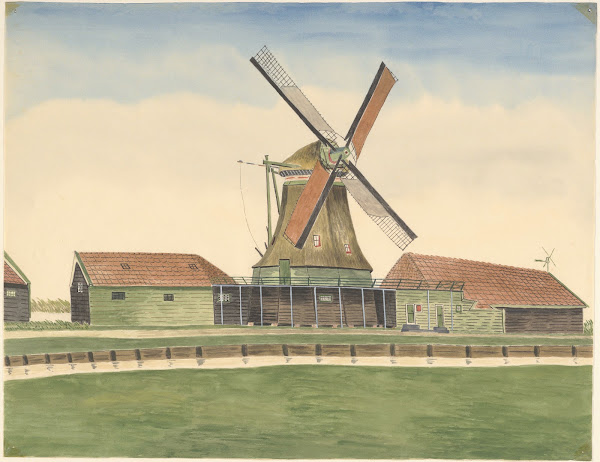 molen oliemolen De Wildeman of De Rode Wildeman aan het Zaandijkerwegje gesloopt