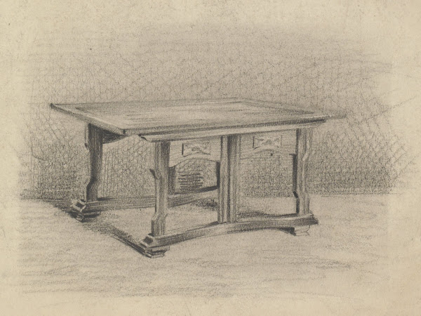 Ontwerp voor een tafel 1874