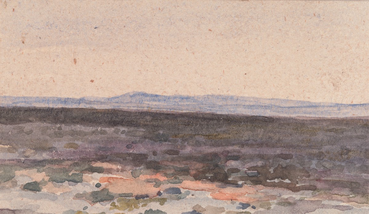 Landscape Valley with Mountain in Distance