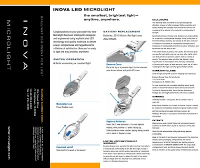 inova led microlight