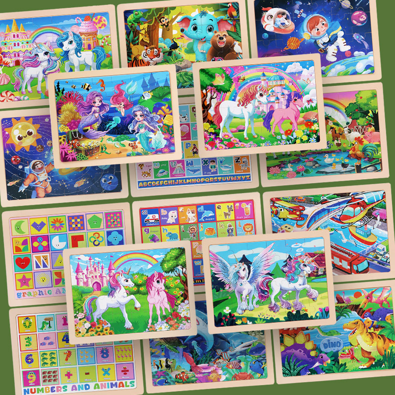 Holzpuzzle 24 Teile für Kinder