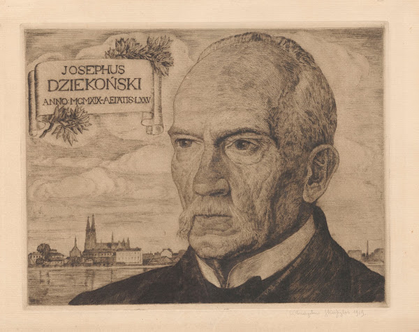 Portret Józefa Piusa Dziekońskiego 1919