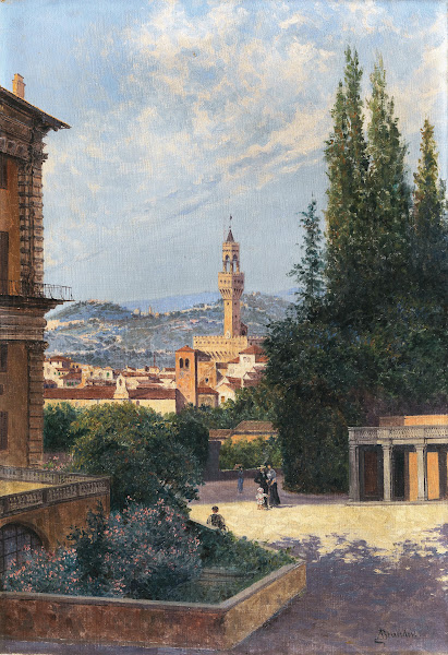 Florence a View of Palazzo Vecchio from Boboli Gardens