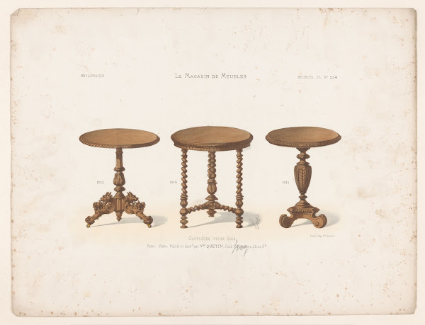 Guéridons vieux bois 1832   1904