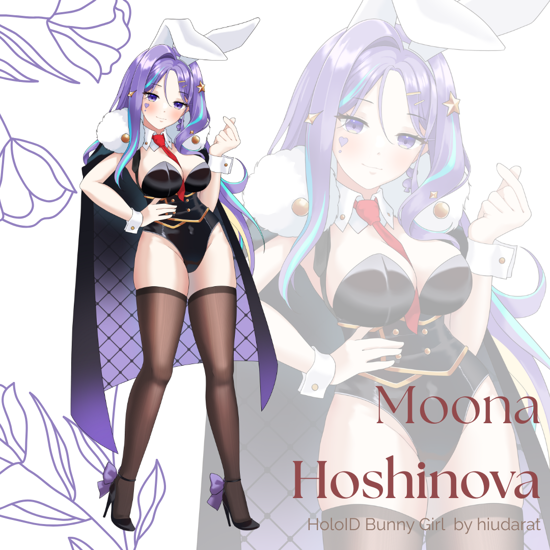 Moona Bunny girl Acrylic Standee by Hiudarat