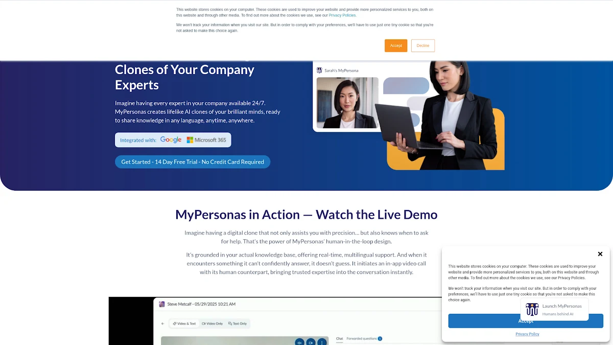 Captura de MyPersonas