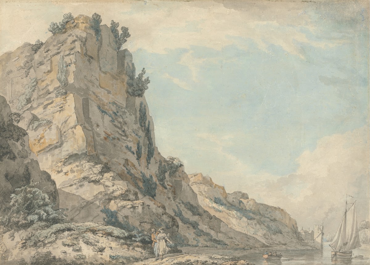 St Vincents Rock Clifton Bristol with Hotwells Spring House in the Distance