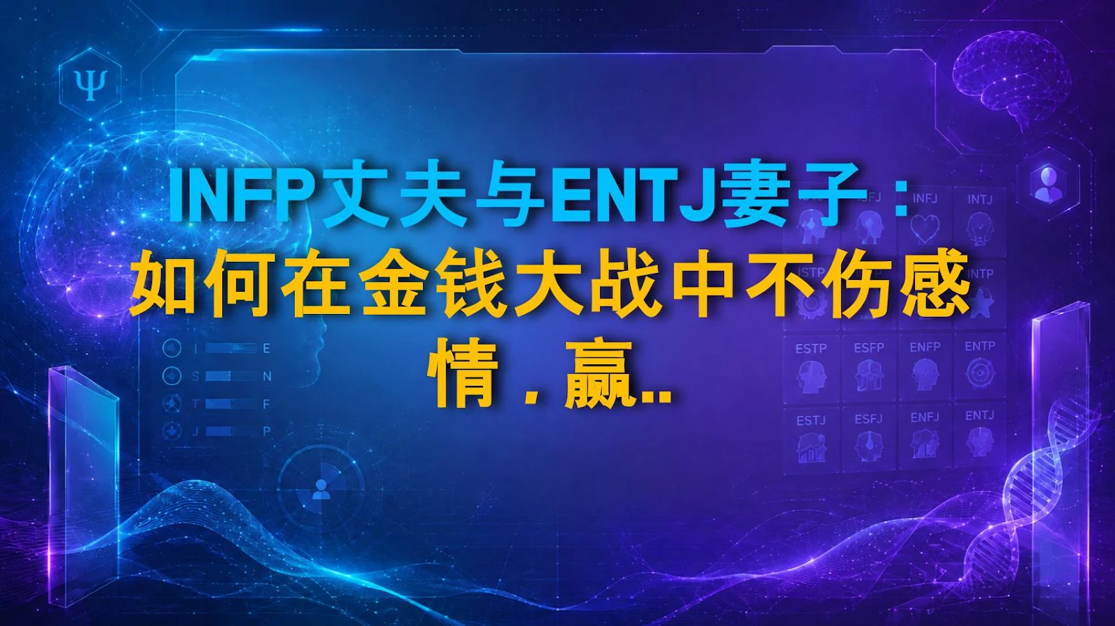 INFP丈夫与ENTJ妻子：如何在金钱大战中不伤感情，赢得婚姻