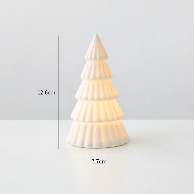 Keramik-Weihnachtsdekoration mit Beleuchtung