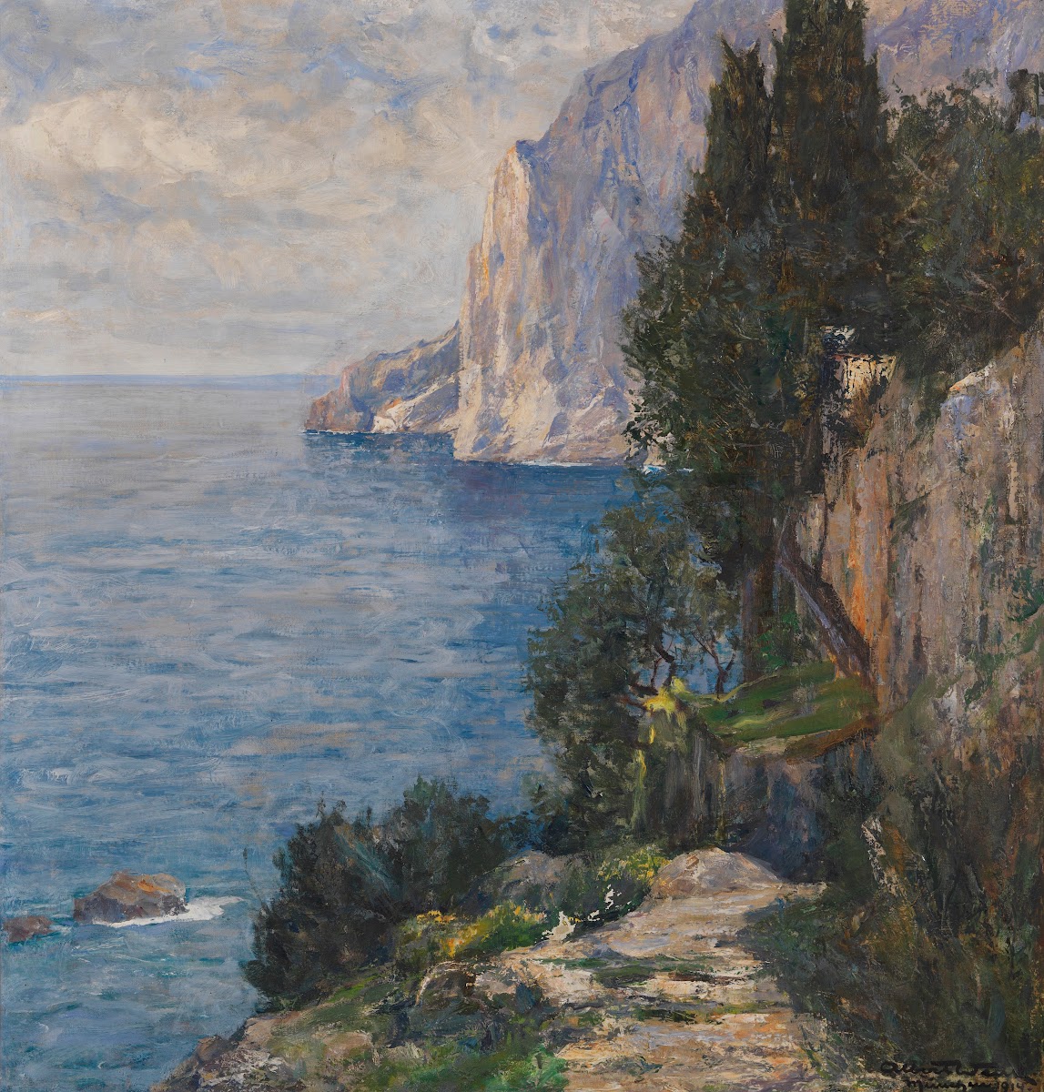 Felsenküste auf Capri 1914