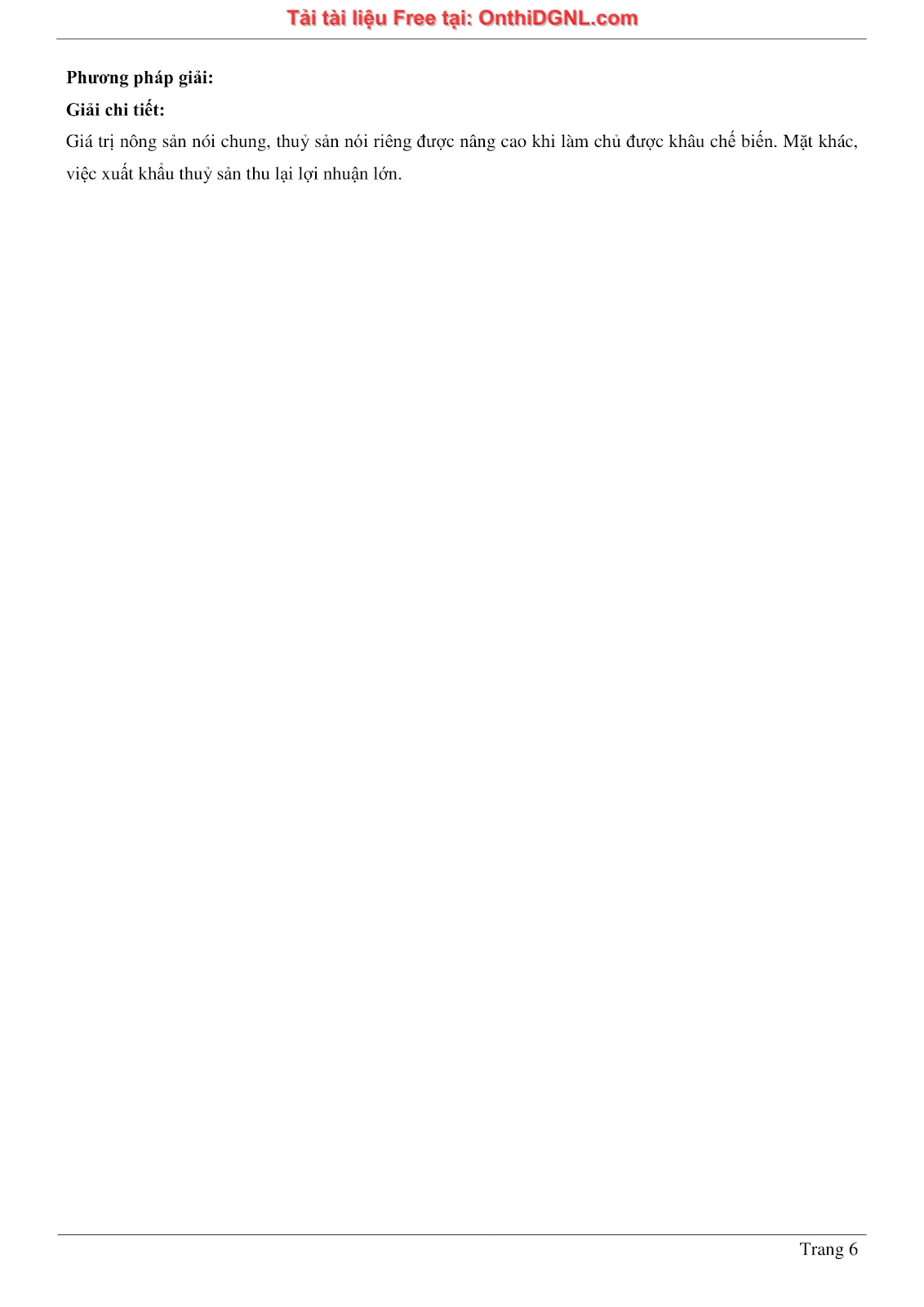 150bài tập môn Địa Lý - Ôn thi ĐGNL ĐHQG TP hà nội Phần 14