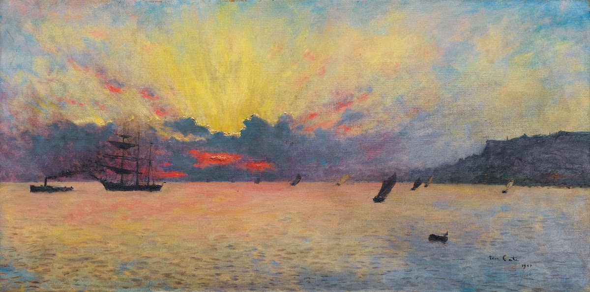 The Sea At Sainte Adresse Twilight 1907