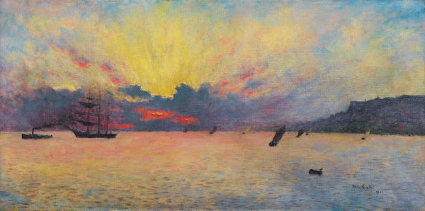 The Sea At Sainte Adresse Twilight 1907