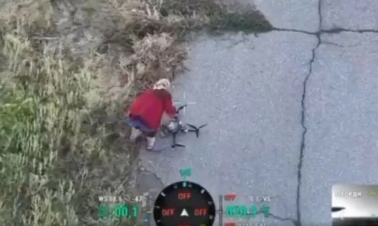Gjyshja ukrainase mposht dronin rus me aftësi