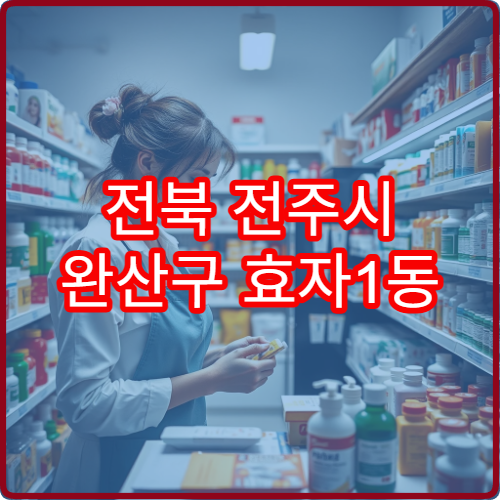 전북 전주시 완산구 효자1동 일요일 휴일 문 여는 당번 약국 리스트