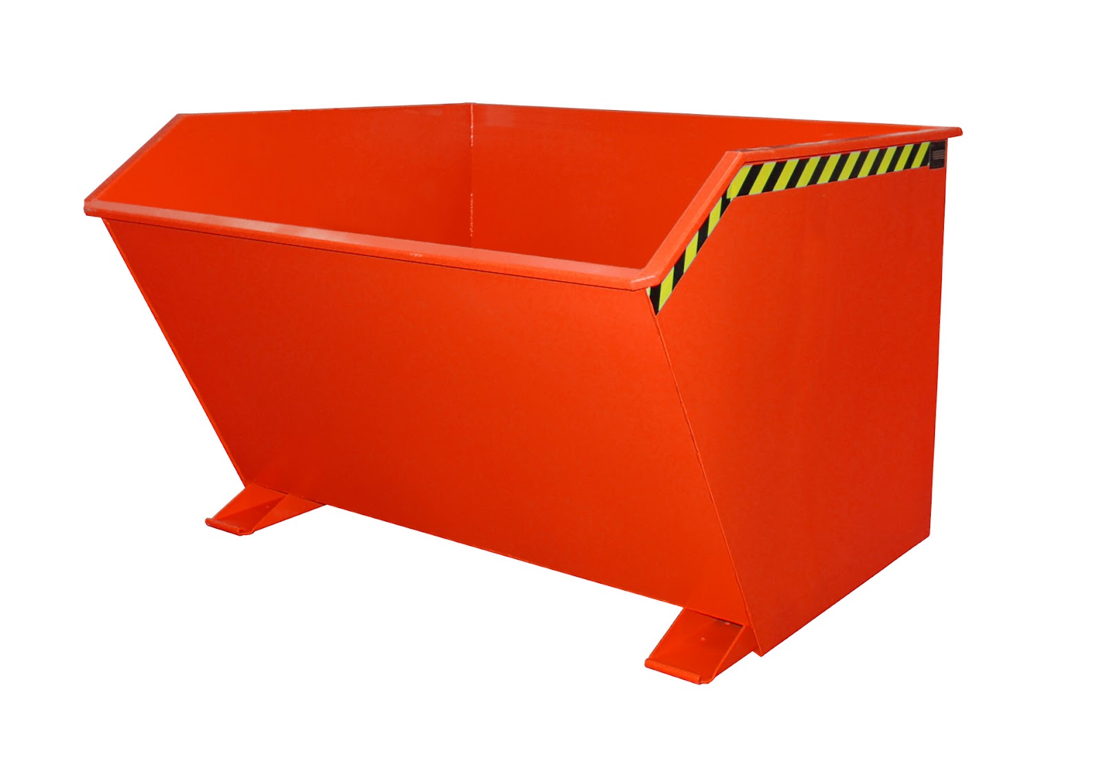 Kiepcontainer GU 2000, gelakt, Vuurrood