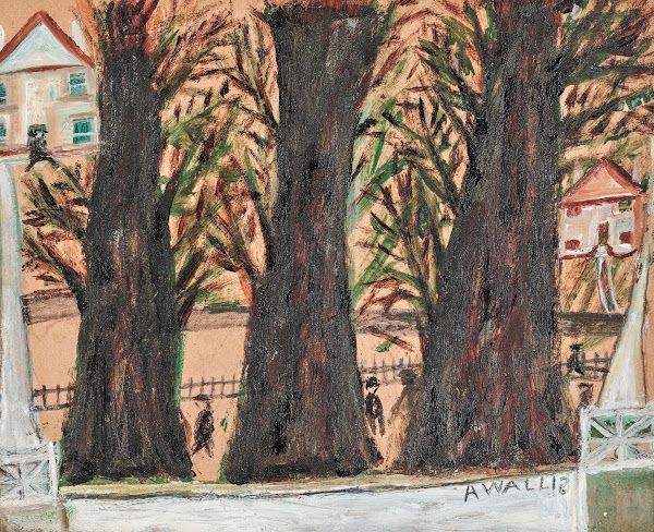 Three Trees And Houses 20th Century