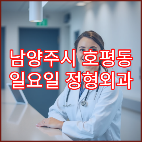 남양주시 호평동 일요일 정형외과 발목염좌 근육통 치료