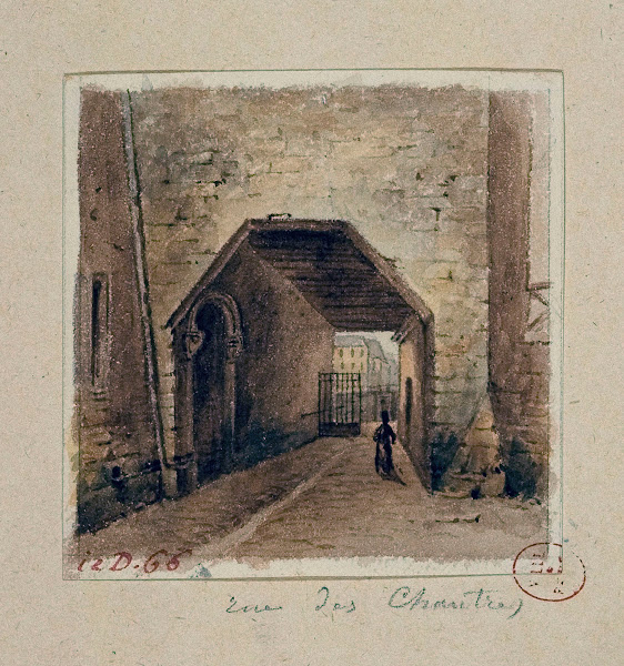 Rue des chantres entre le quai aux fleurs et la rue Chanoinesse 1810