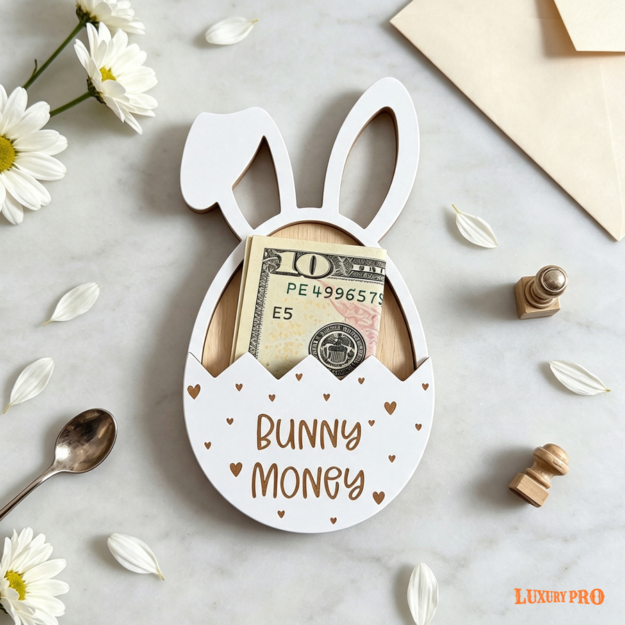 Double-layer Wooden Card Holder