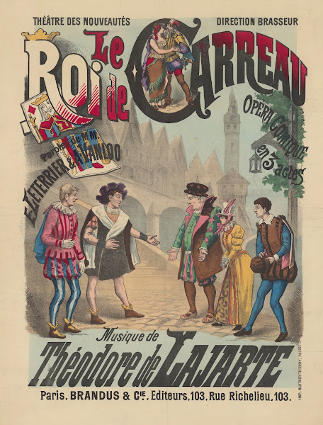 héâtre des Nouveautés Le roi de carreau Opéra comique en 3 actes 1883