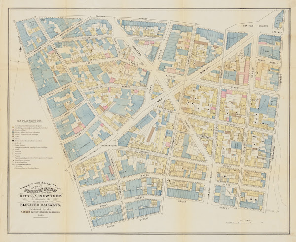 Sanitary And Social Chart Of The Fourth Ward Of The City Of New York To Illustra