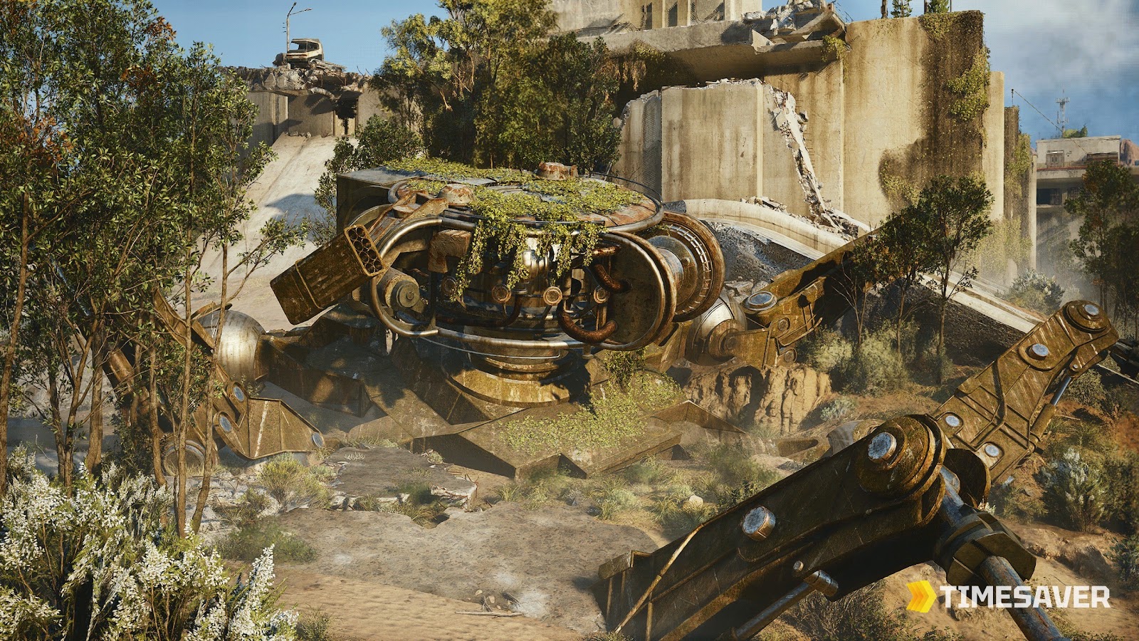 ARC Baron Husk in ARC Raiders — a dormant heavy ARC that yields ARC Coolant