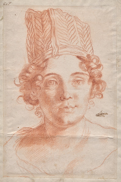 Portrait of Francesca Gommi Wife of Carlo Maratti c 1670s 80s